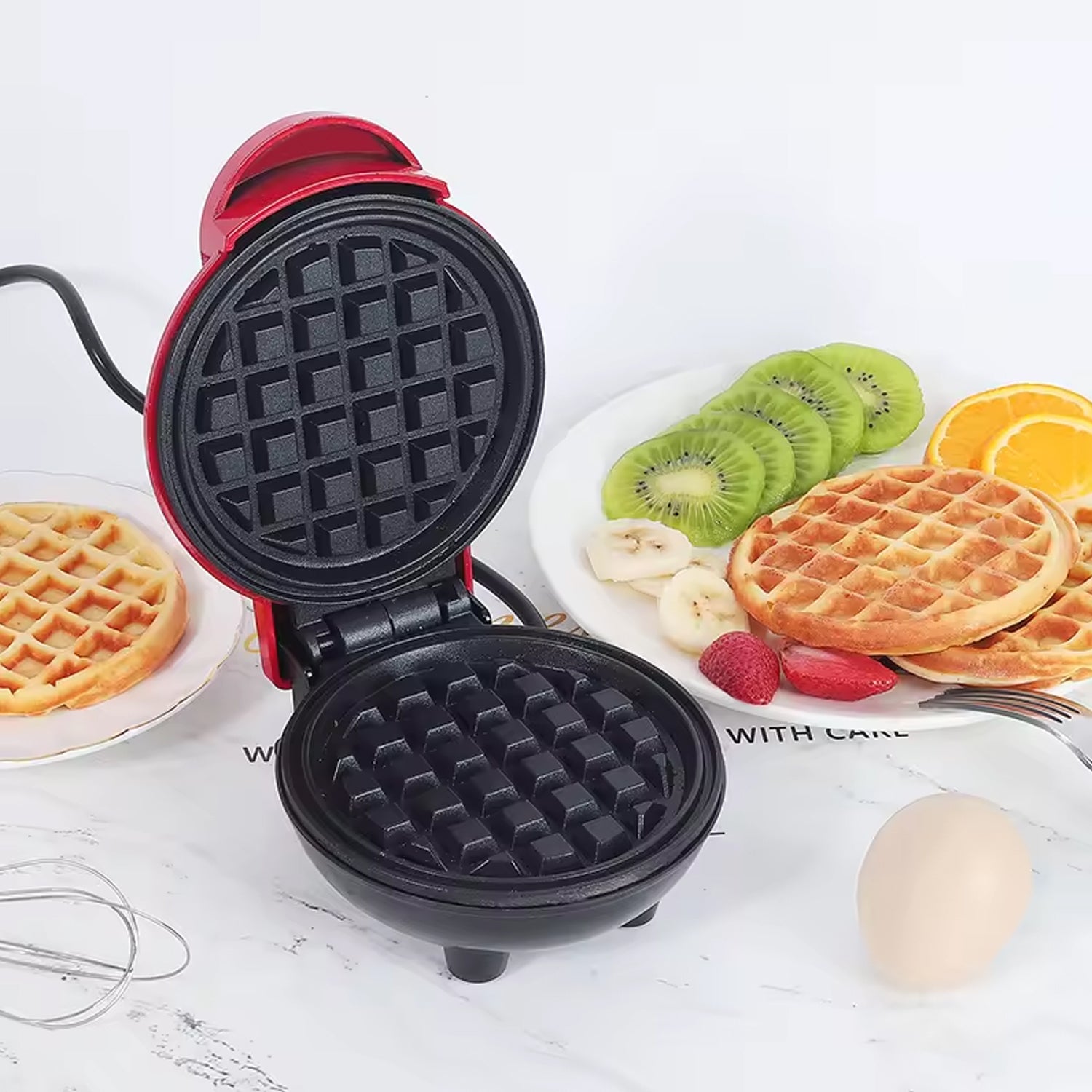 Mini Waffle Maker Machine Waffle Iron Home Appliances Kitchen Gift Easy To Clean On-stick Surfaces Perfect Breakfast Dessert Sandwich Pan Cakes Paninis  Other Snacks Machine Mini Waffle Maker Machine Waffle Iron Home Appliances Kitchen Gift Easy To Clean On-stick Surfaces Perfect Breakfast Dessert Sandwich Pan Cakes Paninis  Other Snacks Machine
